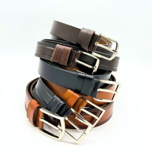 کمربند مردانه چرم طبیعی ۳.۵ سانت