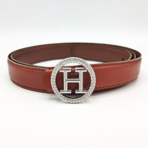 کمربند زنانه ۲.۵ سانت سگک خارجی نگینی