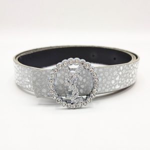 کمربند زنانه ۲.۵ سانت سگک خارجی نگینی