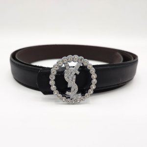 کمربند زنانه ۲.۵ سانت سگک خارجی نگینی