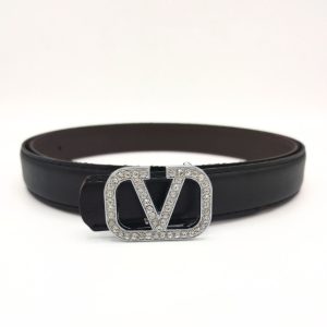 کمربند زنانه ۲.۵ سانت سگک خارجی نگینی