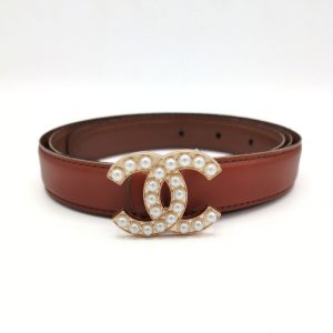 کمربند زنانه ۲.۵ سانت سگک خارجی نگینی