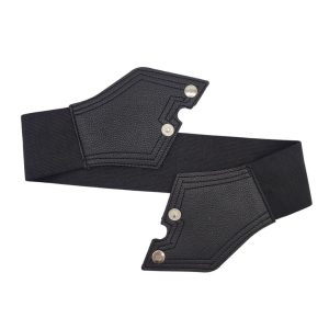 کمربند زنانه کشی ۷ سانت مدل ۲ دکمه