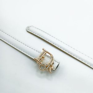 کمربند زنانه ۱.۵ سانت دوردوخت سگک نگینی