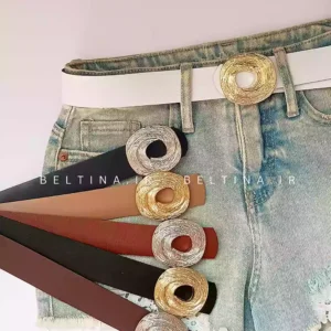 کمربند زنانه 3.5سانت سگک عمامه کد043