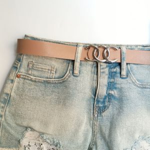 کمربند زنانه ۳ سانت سگک المپیک