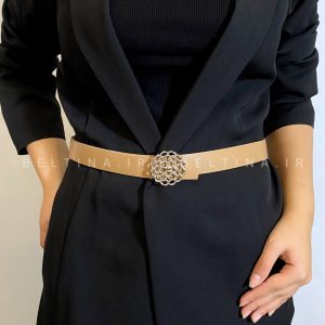 کمربند زنانه ۳ سانت سگک گل