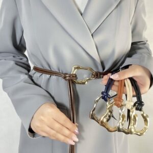 کمربند زنانه گره ای سگک فلزی دفرمه کد114