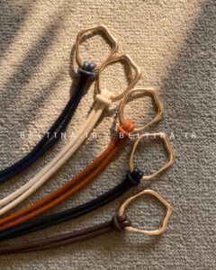 کمربند زنانه گره ای سگک فلزی دفرمه کد118