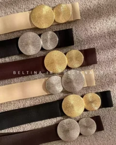 کمربند کشی زنانه 5 سانت سگک دایره کد 121