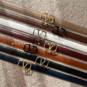 کمربند زنانه ۲.۵ سانت دوردوخت سگک ولنتینو کد127